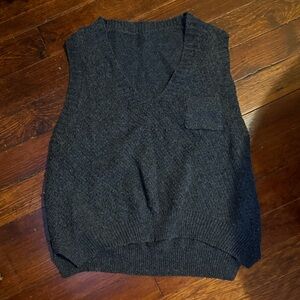 Women's Charcoal Gray Sweater Vest
